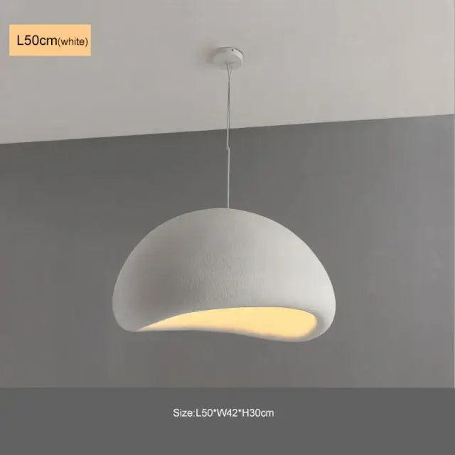 Modern matte white industrial wind chandelier bedroom pendant light with textured dome and warm glow decorbites light industrial