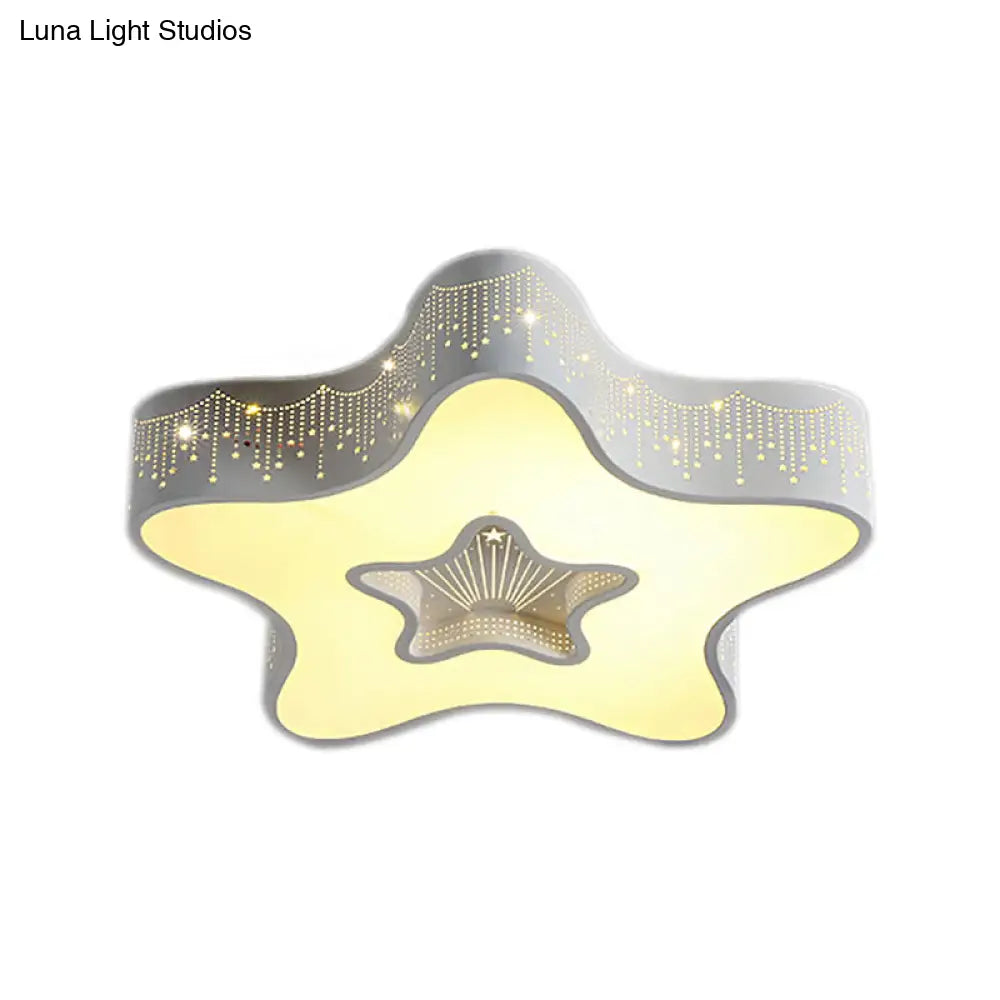 DecorBites™ DecorBites™ Modern Metal Acrylic Flush Mount LED Ceiling Lamp for Child Bedroom