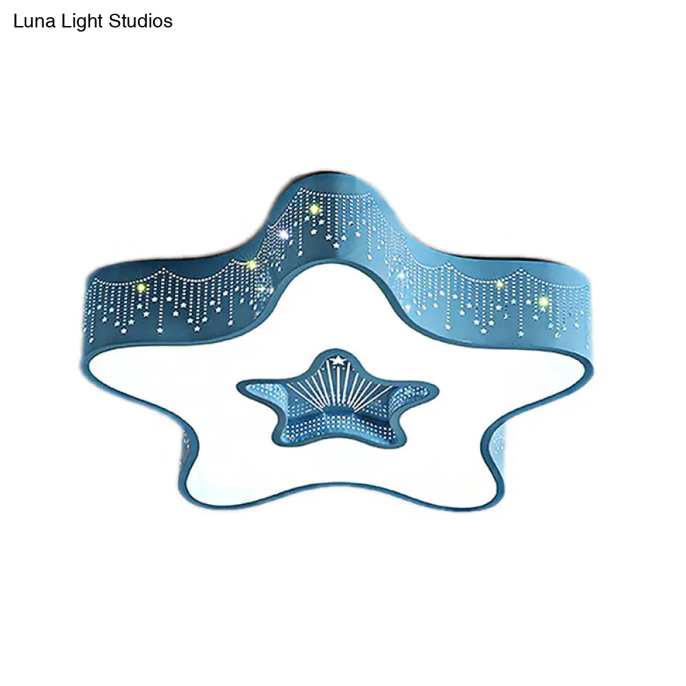 DecorBites™ DecorBites™ Modern Metal Acrylic Flush Mount LED Ceiling Lamp for Child Bedroom