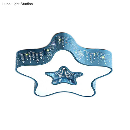 DecorBites™ DecorBites™ Modern Metal Acrylic Flush Mount LED Ceiling Lamp for Child Bedroom