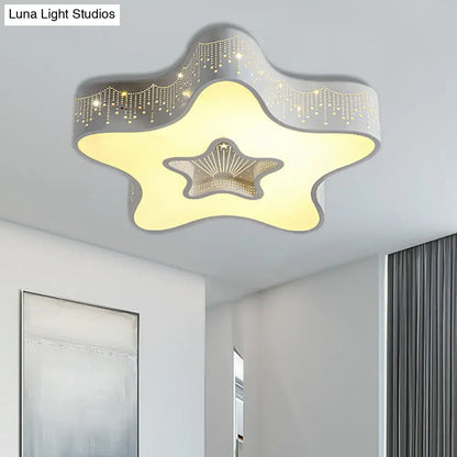 DecorBites™ DecorBites™ Modern Metal Acrylic Flush Mount LED Ceiling Lamp for Child Bedroom