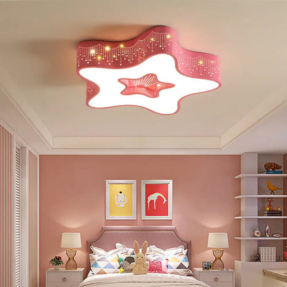 DecorBites™ DecorBites™ Modern Metal Acrylic Flush Mount LED Ceiling Lamp for Child Bedroom