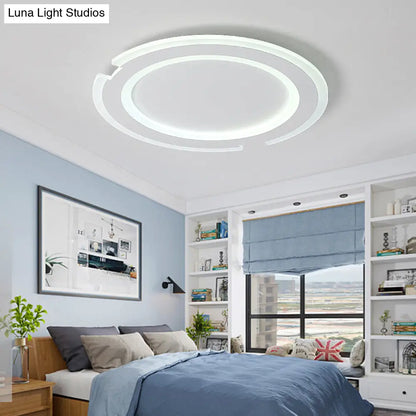 DecorBites™ DecorBites™ Modern Metal and Acrylic Circular Flushmount Ceiling Lights - Warm/White Indoor 9"/12"/16" Fixtures