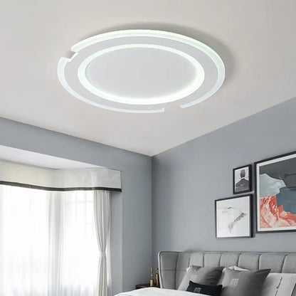 DecorBites™ DecorBites™ Modern Metal and Acrylic Circular Flushmount Ceiling Lights - Warm/White Indoor 9"/12"/16" Fixtures