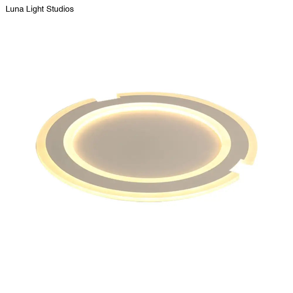 DecorBites™ DecorBites™ Modern Metal and Acrylic Circular Flushmount Ceiling Lights - Warm/White Indoor 9"/12"/16" Fixtures