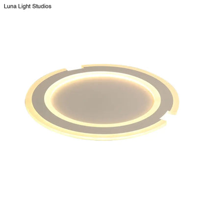 DecorBites™ DecorBites™ Modern Metal and Acrylic Circular Flushmount Ceiling Lights - Warm/White Indoor 9"/12"/16" Fixtures