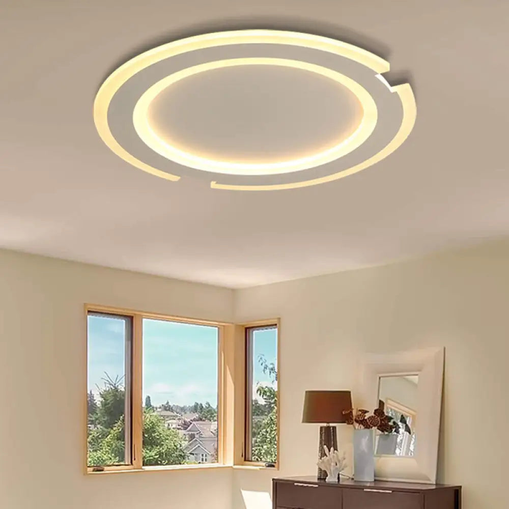 DecorBites™ DecorBites™ Modern Metal and Acrylic Circular Flushmount Ceiling Lights - Warm/White Indoor 9"/12"/16" Fixtures