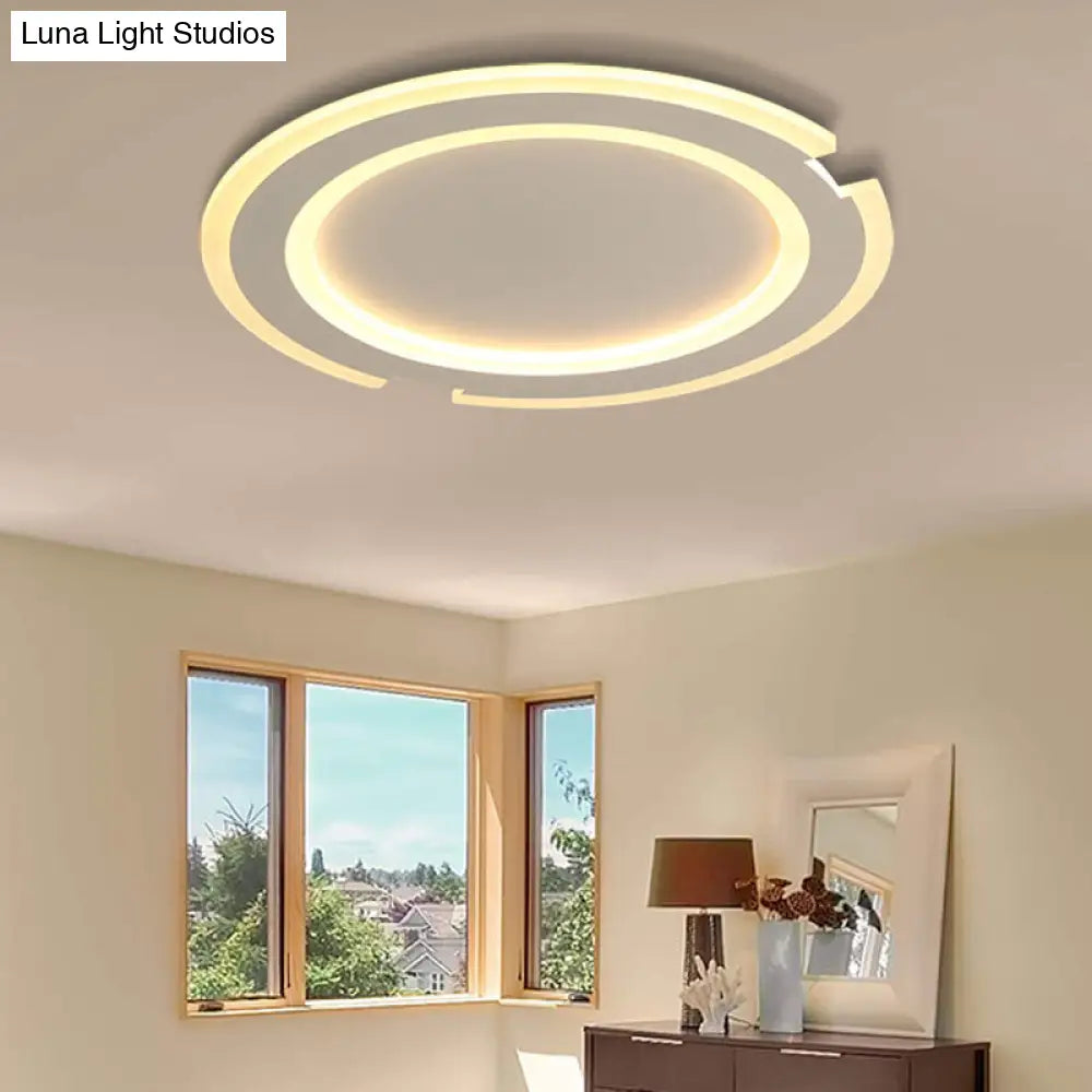 DecorBites™ DecorBites™ Modern Metal and Acrylic Circular Flushmount Ceiling Lights - Warm/White Indoor 9"/12"/16" Fixtures