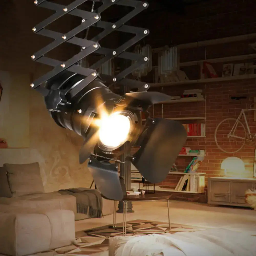 DecorBites™ DecorBites™ Modern Metal Flush Mount Spotlight with Adjustable Arm - Black Semi Flush Mounted Light