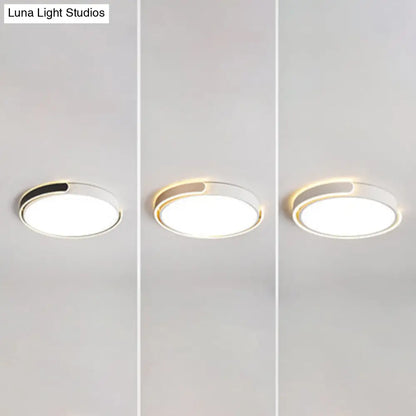 DecorBites™ DecorBites™ Modern Metal LED Ceiling Light Fixture with Acrylic Diffuser - Stylish Flushmount Lighting for Bedrooms