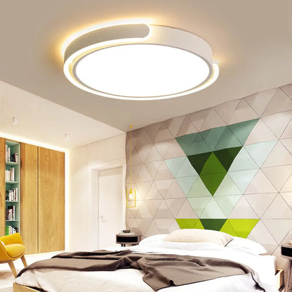 DecorBites™ DecorBites™ Modern Metal LED Ceiling Light Fixture with Acrylic Diffuser - Stylish Flushmount Lighting for Bedrooms