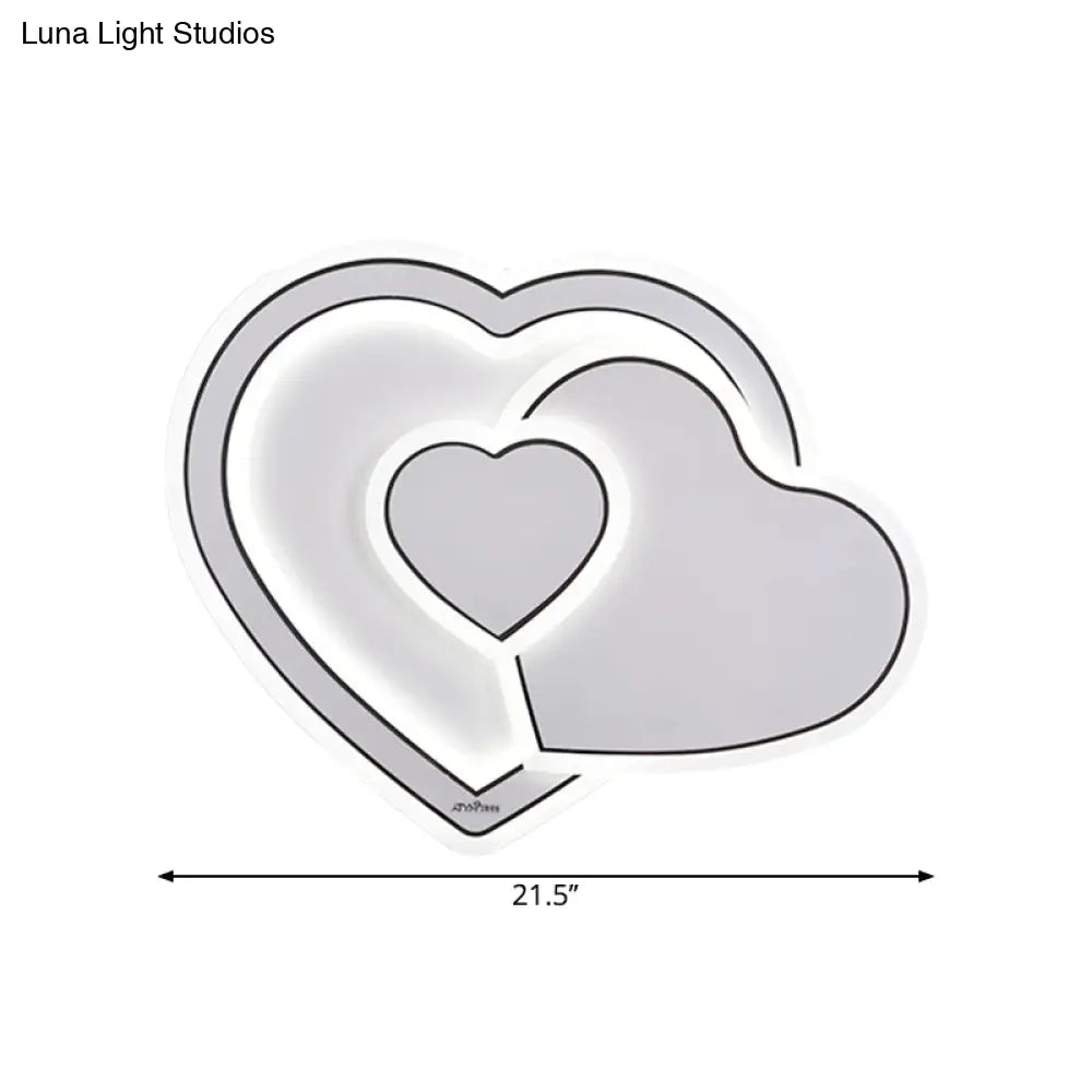 DecorBites™ DecorBites™ Modern Metal LED Ceiling Mounted Fixture for Guest Room - Minimalist Black & White Flush Light