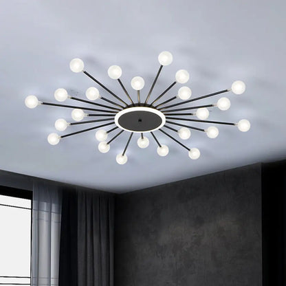 DecorBites™ DecorBites™ Modern Metal LED Close-to-Ceiling Light for Bedrooms