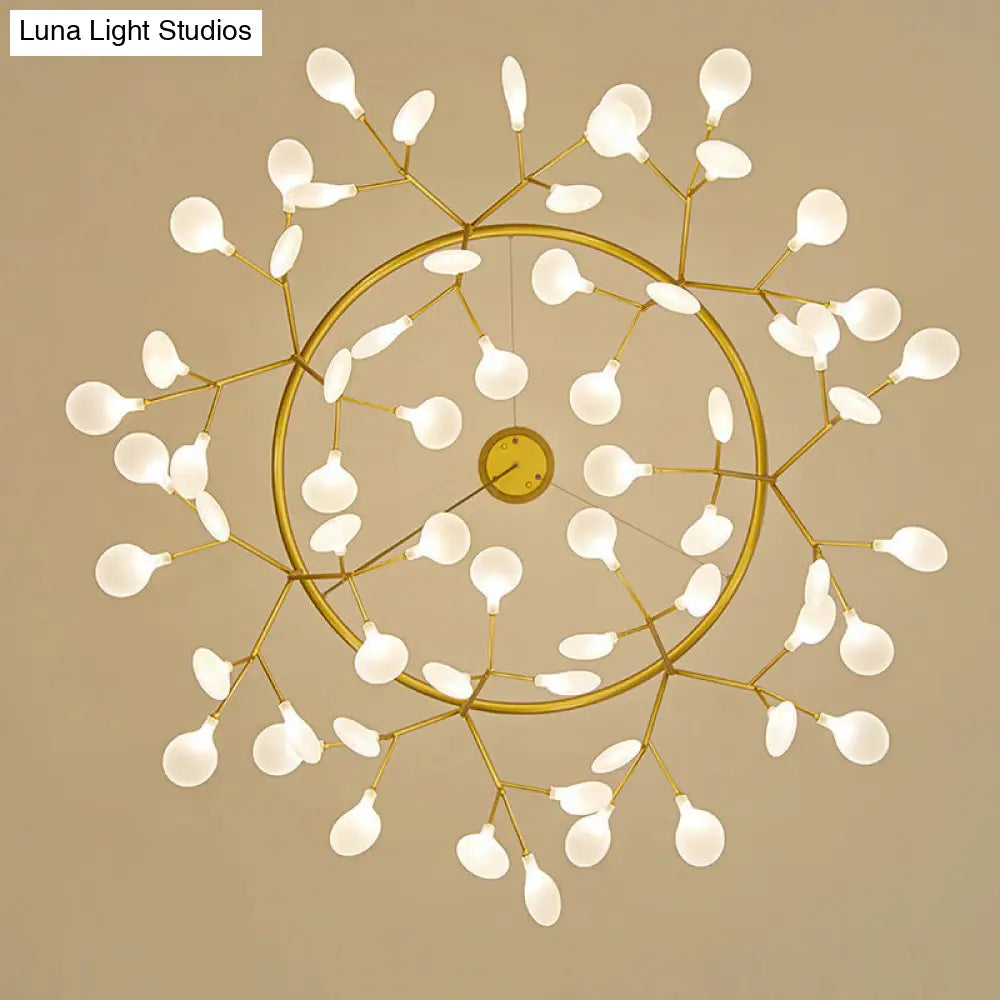 ثريا ديكوربايتس™ الحديثة المعدنية المُزودة بتقنية LED لغرفة الطعام - مصباح معلق أنيق