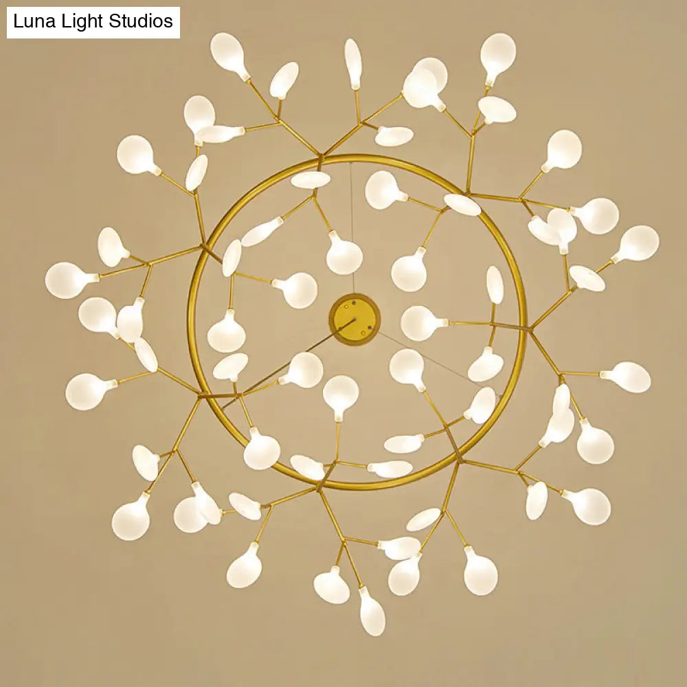 ثريا ديكوربايتس™ الحديثة المعدنية المُزودة بتقنية LED لغرفة الطعام - مصباح معلق أنيق