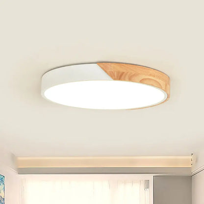 DecorBites™ DecorBites™ Modern Metal LED Flush Light in Pink/White with Acrylic Diffuser, Ceiling Mounted, Round Design - 12"/16"/19.5" Wide