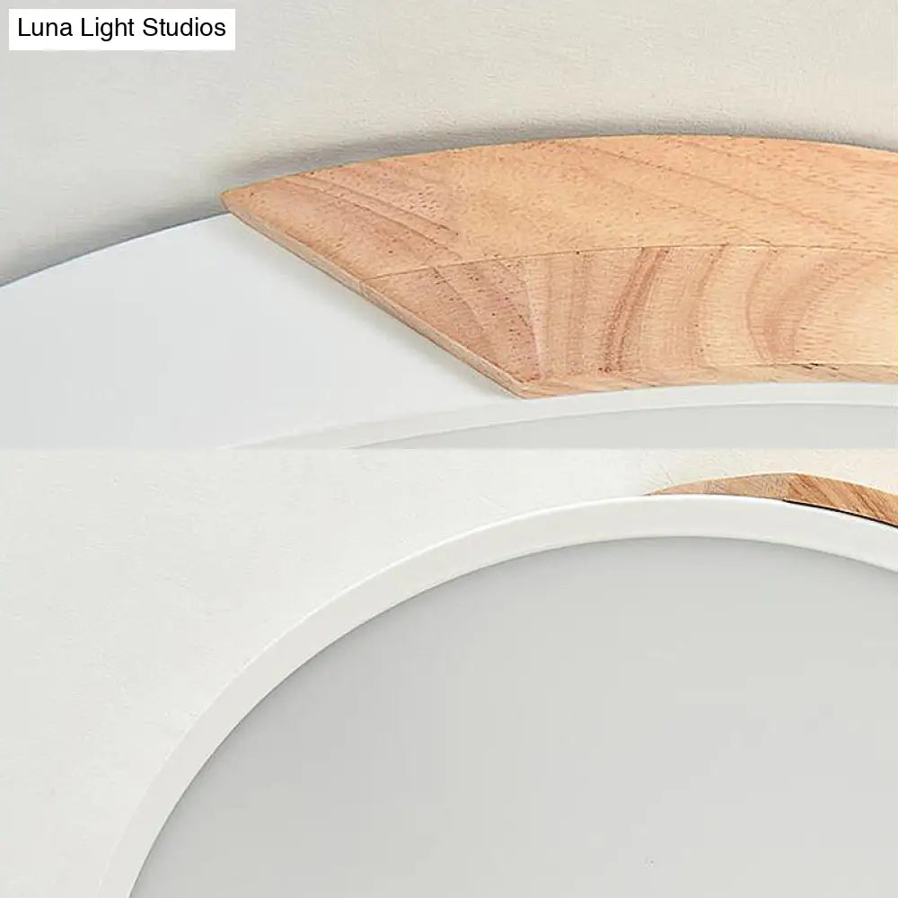 DecorBites™ DecorBites™ Modern Metal LED Flush Light in Pink/White with Acrylic Diffuser, Ceiling Mounted, Round Design - 12"/16"/19.5" Wide