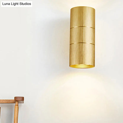 DecorBites™ DecorBites™ Modern Metal LED Up and Down Wall Sconce - 1 Light Black/Grey/Gold Wall Lamp for Bathroom