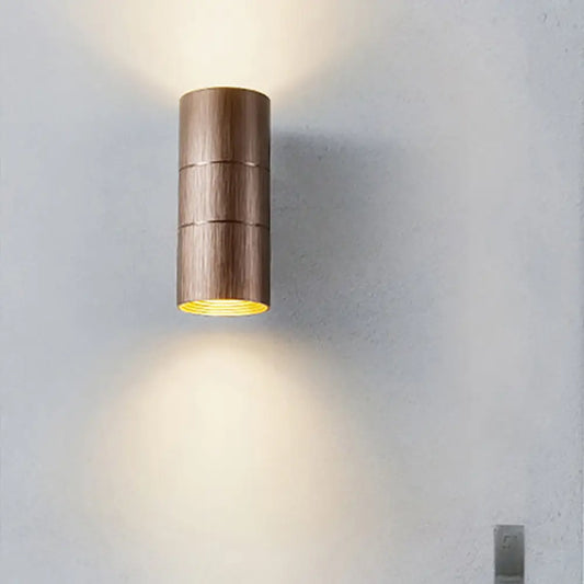 DecorBites™ DecorBites™ Modern Metal LED Up and Down Wall Sconce - 1 Light Black/Grey/Gold Wall Lamp for Bathroom