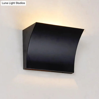 DecorBites™ DecorBites™ Modern Metal LED Wall Sconce Light Fixture for Living Room - Black/Silver Slide Design