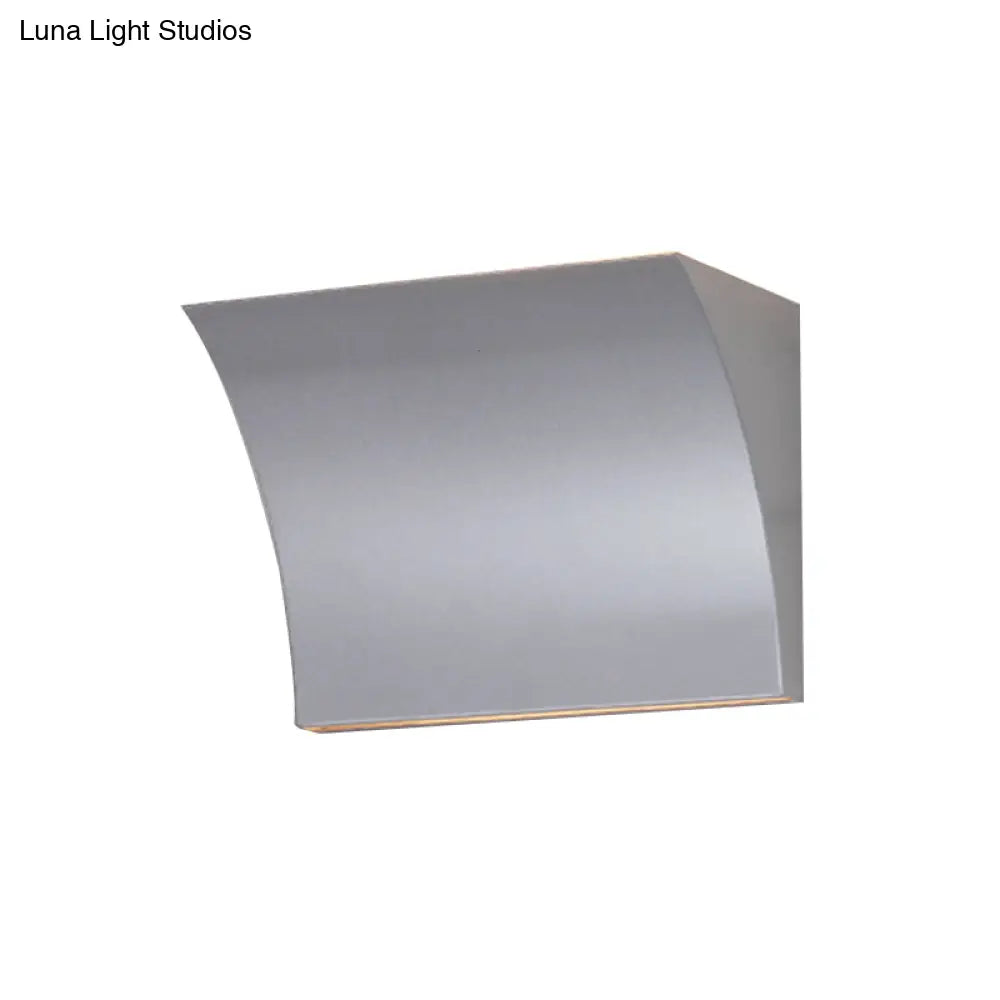 DecorBites™ DecorBites™ Modern Metal LED Wall Sconce Light Fixture for Living Room - Black/Silver Slide Design