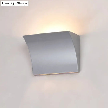 DecorBites™ DecorBites™ Modern Metal LED Wall Sconce Light Fixture for Living Room - Black/Silver Slide Design