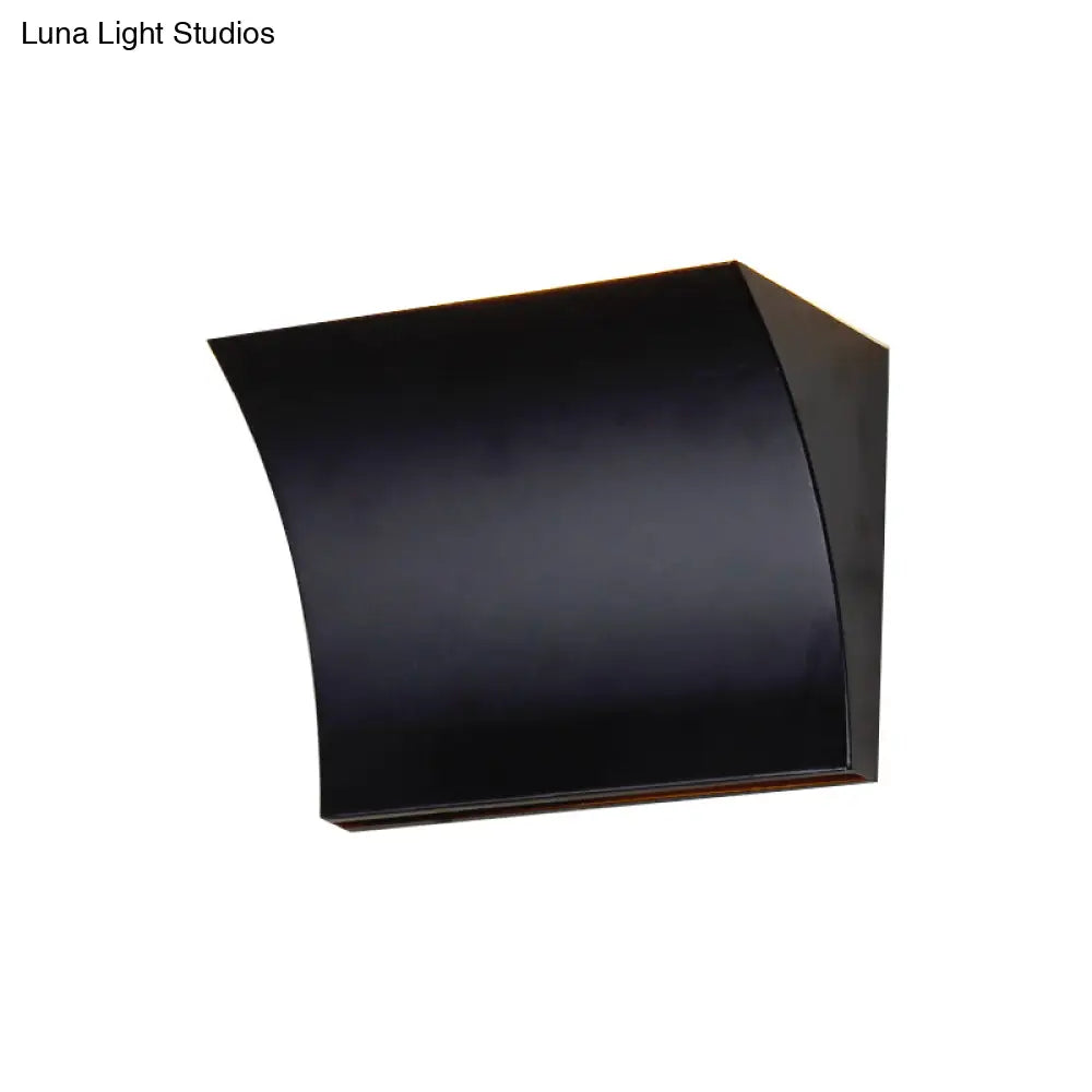 DecorBites™ DecorBites™ Modern Metal LED Wall Sconce Light Fixture for Living Room - Black/Silver Slide Design