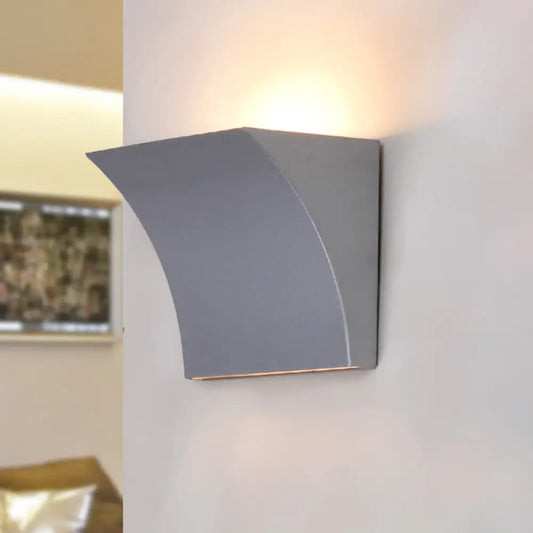 DecorBites™ DecorBites™ Modern Metal LED Wall Sconce Light Fixture for Living Room - Black/Silver Slide Design