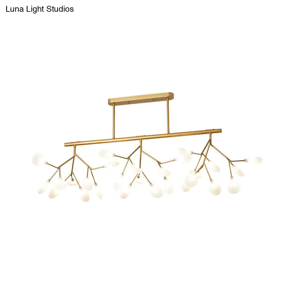 ديكوربايتس™ - مصباح جزيرة معدني خطي حديث: تركيبات إضاءة LED متفرعة