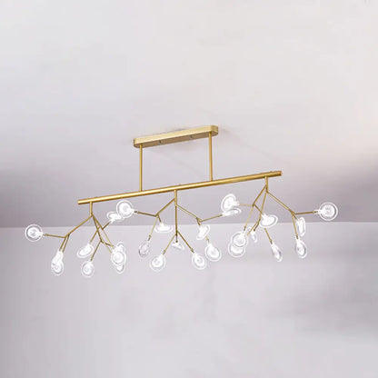 ديكوربايتس™ - مصباح جزيرة معدني خطي حديث: تركيبات إضاءة LED متفرعة