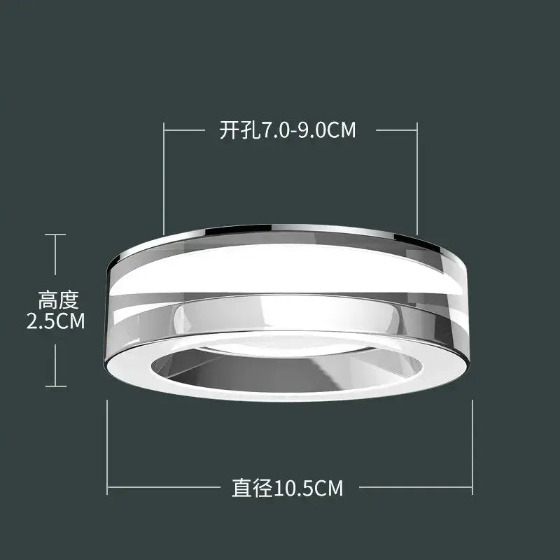 Modern metallic crystal led ceiling spotlight with polished chrome and frosted glass panels for bedroom decorbites crystal led