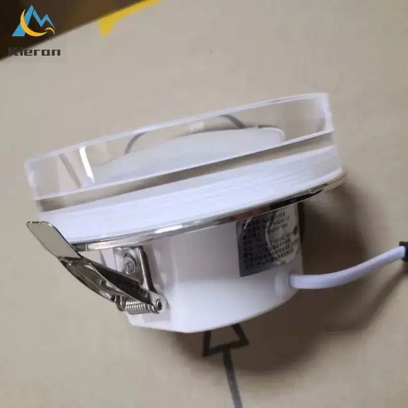 White and chrome finished modern metallic decorbites crystal led ceiling spotlight with clear lens cover for bedroom decor
