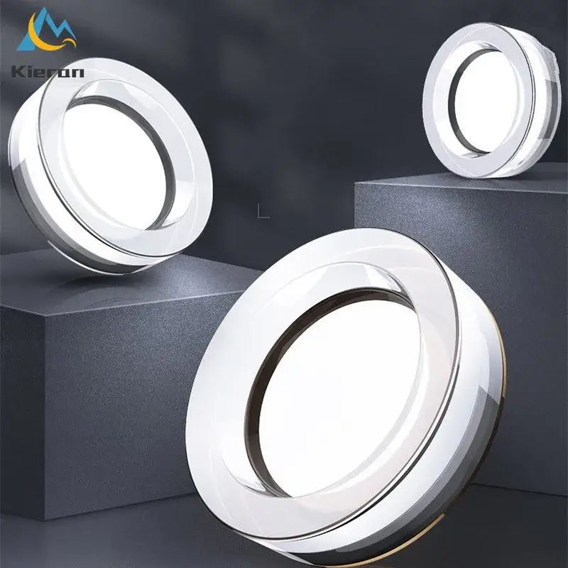 Modern metallic crystal led ceiling spotlight with shiny chrome finish and sleek design for bedroom decorbites crystal led