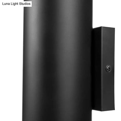 DecorBites™ DecorBites™ Modern Metallic Pipe Wall Sconce Lamp 1/2-Light Black Fixture for Living Room - 23.5"/27.5" Wide