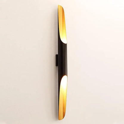 DecorBites™ DecorBites™ Modern Metallic Pipe Wall Sconce Lamp 1/2-Light Black Fixture for Living Room - 23.5"/27.5" Wide