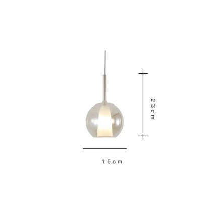 A sleek spherical pendant light with brushed metallic finish and warm glow for modern dining room decorbites designer glass chandelier