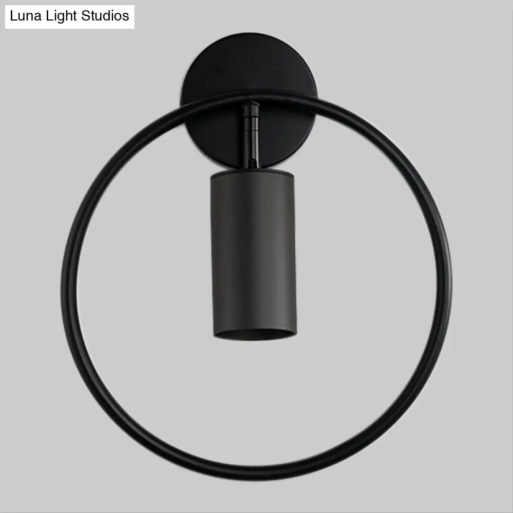 DecorBites™ DecorBites™ Modern Metallic Wall Sconce Light Fixture - Single Bulb, Black/Brass Finish