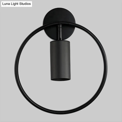 DecorBites™ DecorBites™ Modern Metallic Wall Sconce Light Fixture - Single Bulb, Black/Brass Finish