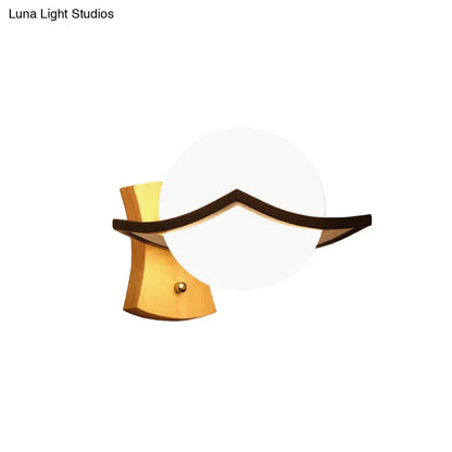 DecorBites™ DecorBites™ Modern Milk Glass Wall Lamp - White Bedside Sconce Light