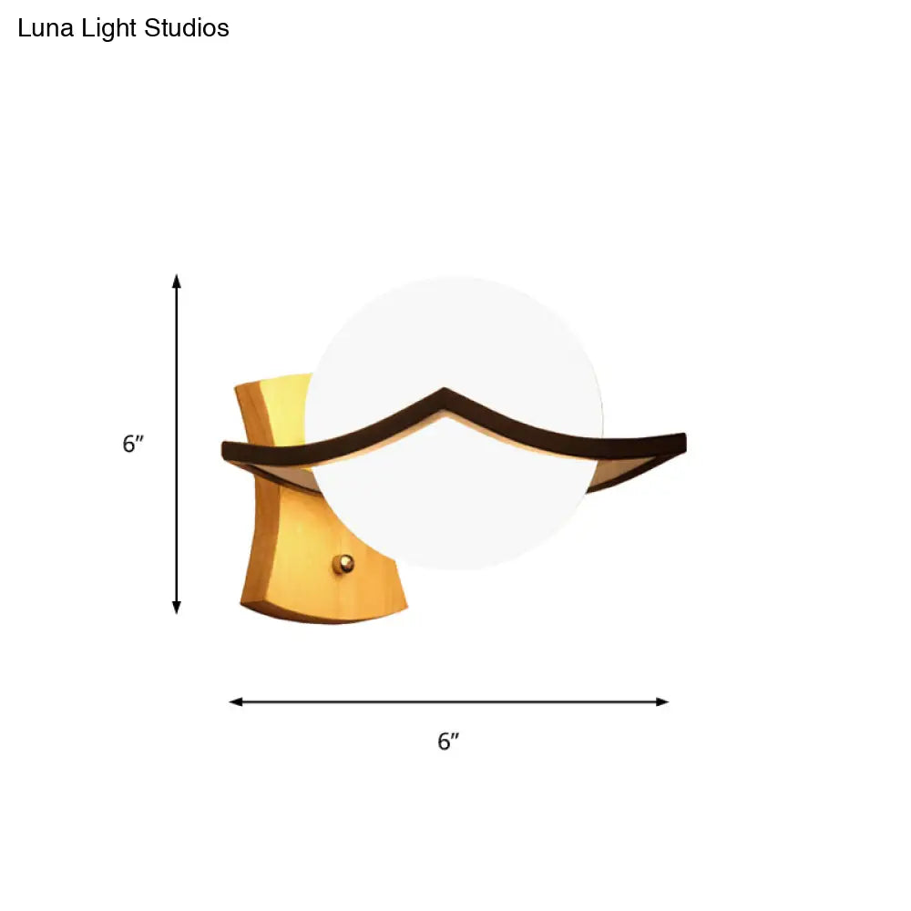 DecorBites™ DecorBites™ Modern Milk Glass Wall Lamp - White Bedside Sconce Light