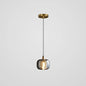 Modern Mini Crystal Pendant Light with Brass Finish for Living Room, Bar, and Coffee Shop Ceiling