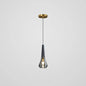 Modern Mini Crystal Pendant Light with Brass Finish for Living Room, Bar, and Coffee Shop Ceiling