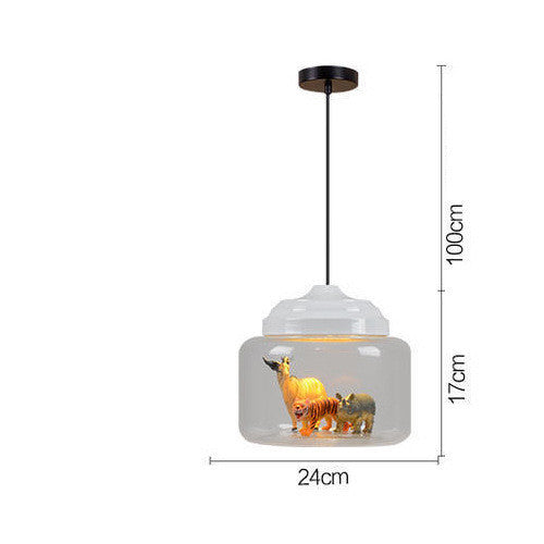 Glass Cartoon Pendant Light