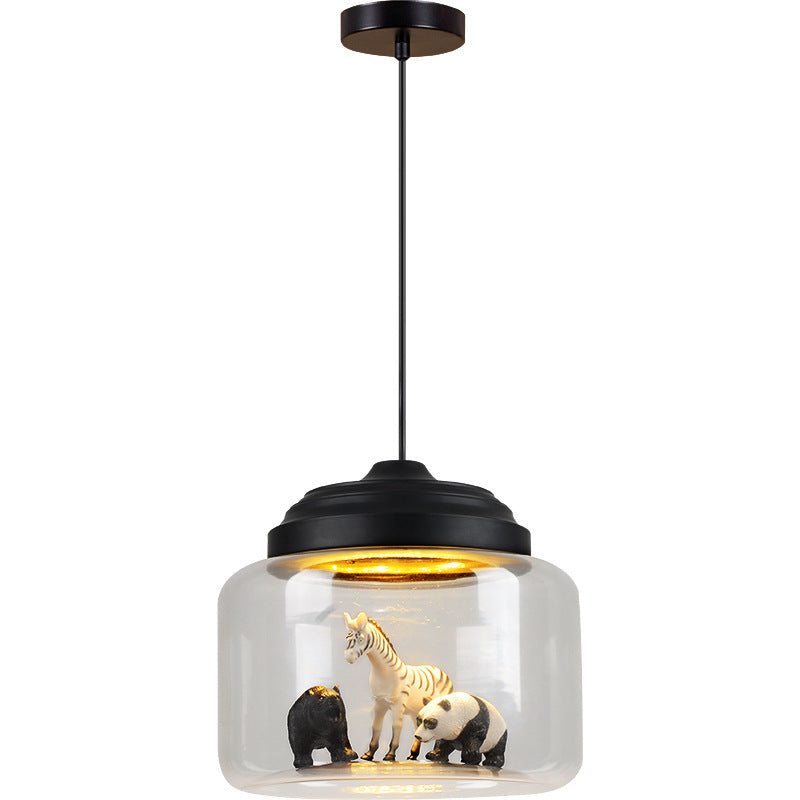 Glass Cartoon Pendant Light