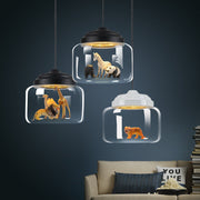 Glass Cartoon Pendant Light