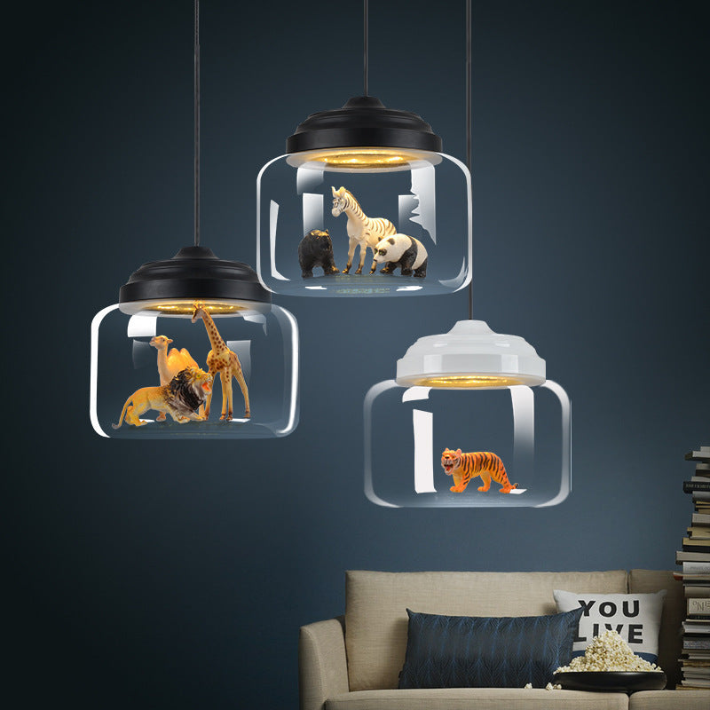 Glass Cartoon Pendant Light