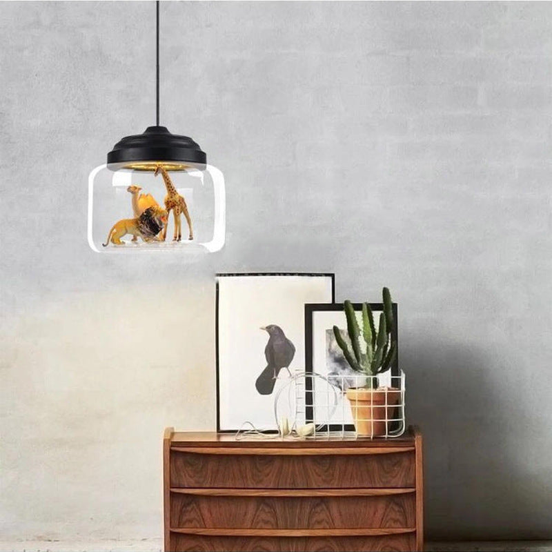Glass Cartoon Pendant Light