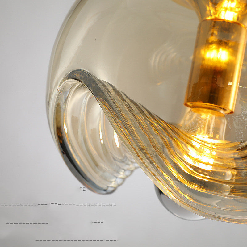 Glass LED Bar Chandelier