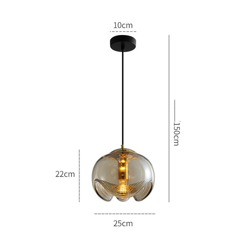 Glass LED Bar Chandelier