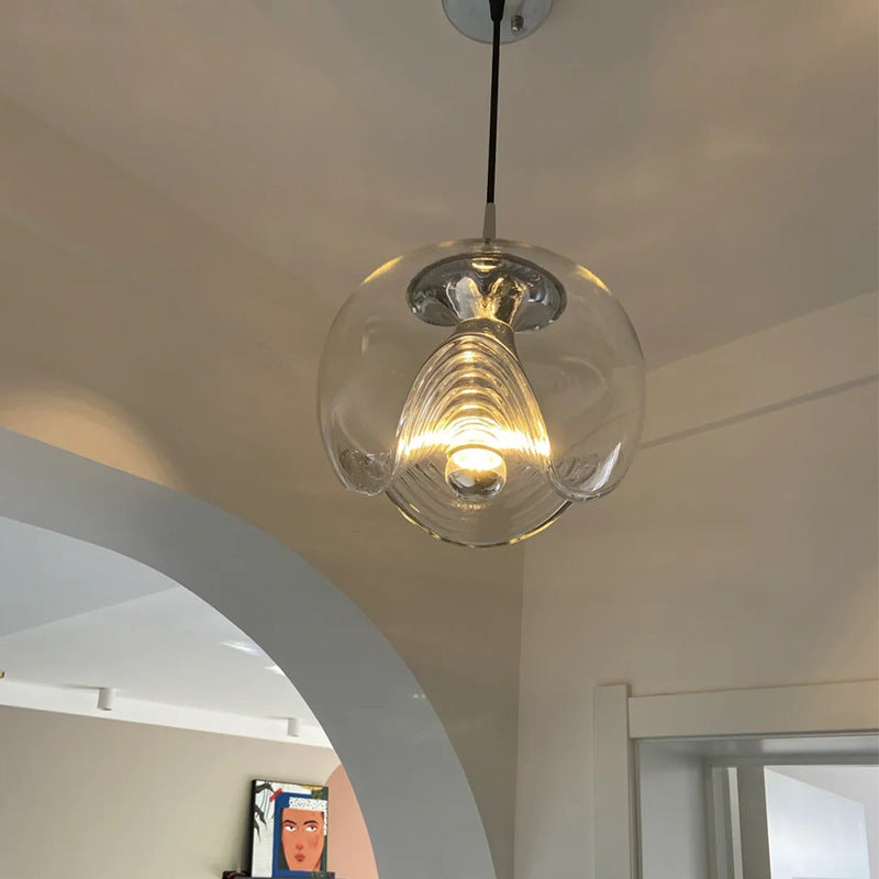 Glass LED Bar Chandelier